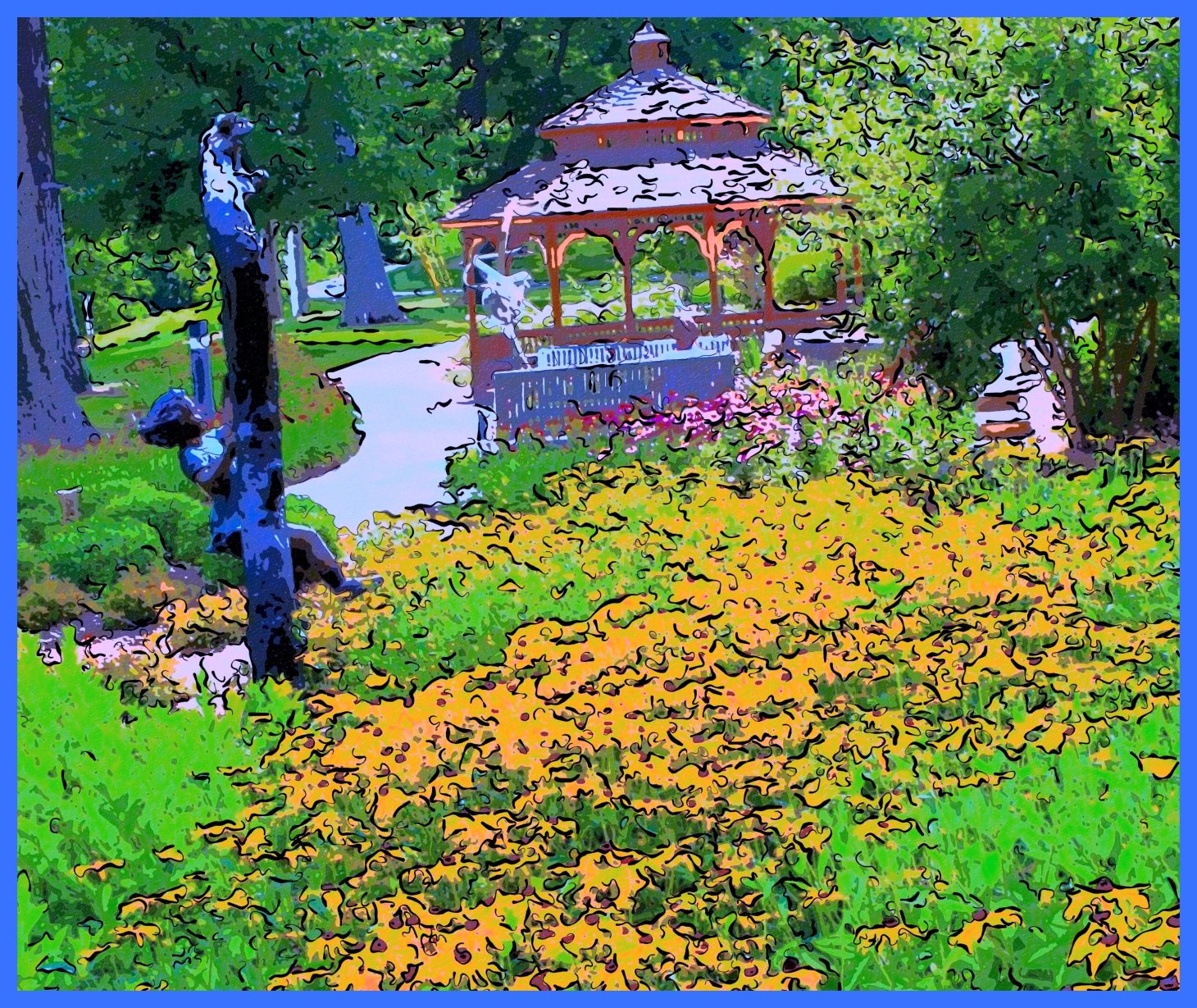 Swinging pendulum in Space. (2) Photo by Thomas Peace c. 2015