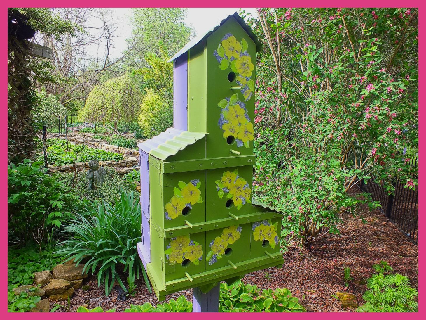 Birdhouse (1... at sister-in-law Mary's place).  Photo by Thomas Peace c. 2015